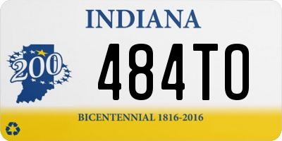 IN license plate 484TO
