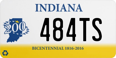 IN license plate 484TS