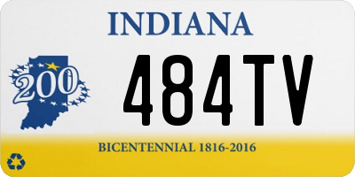 IN license plate 484TV