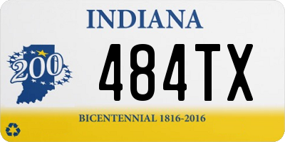 IN license plate 484TX