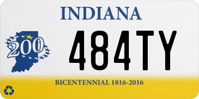 IN license plate 484TY