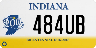 IN license plate 484UB