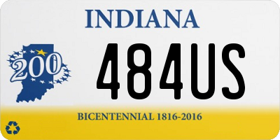 IN license plate 484US