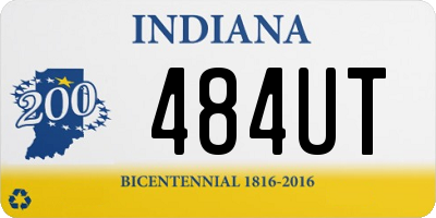 IN license plate 484UT