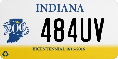 IN license plate 484UV