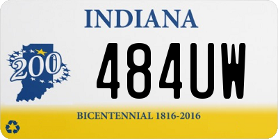 IN license plate 484UW