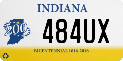 IN license plate 484UX