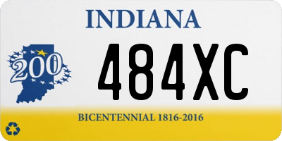 IN license plate 484XC