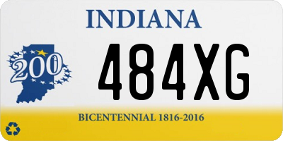 IN license plate 484XG