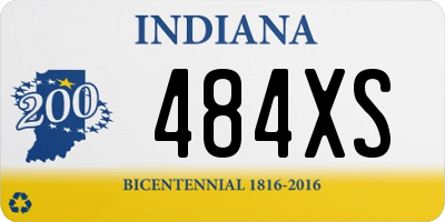 IN license plate 484XS