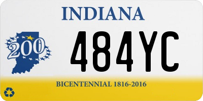 IN license plate 484YC