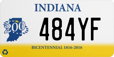 IN license plate 484YF