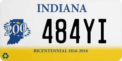 IN license plate 484YI