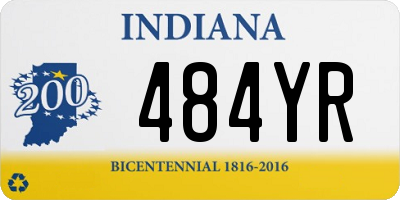 IN license plate 484YR