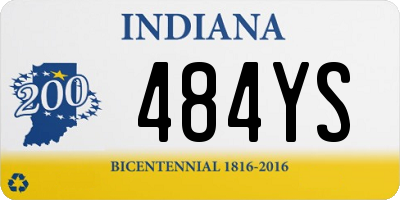 IN license plate 484YS