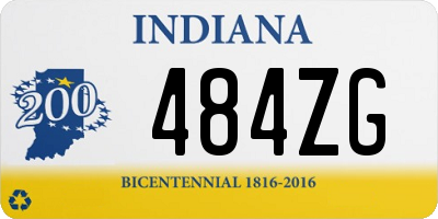 IN license plate 484ZG