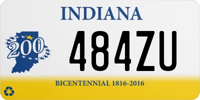 IN license plate 484ZU