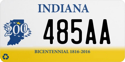 IN license plate 485AA