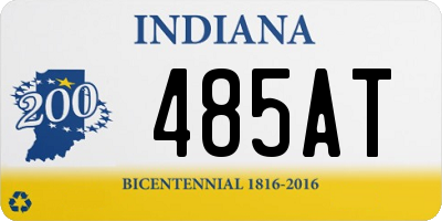 IN license plate 485AT