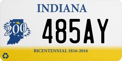 IN license plate 485AY