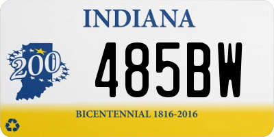 IN license plate 485BW