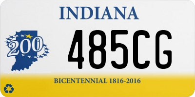 IN license plate 485CG