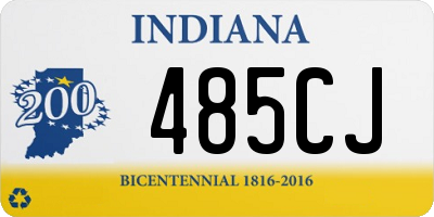 IN license plate 485CJ