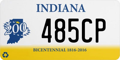 IN license plate 485CP