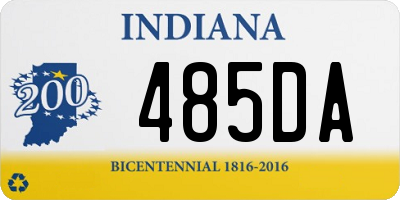 IN license plate 485DA