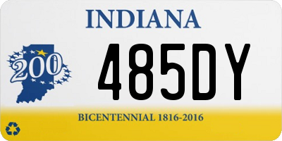 IN license plate 485DY