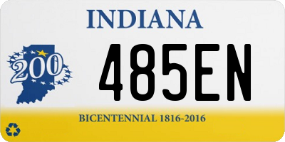 IN license plate 485EN