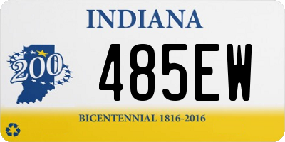 IN license plate 485EW