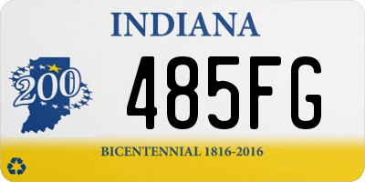 IN license plate 485FG