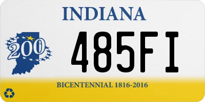 IN license plate 485FI