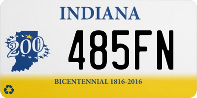 IN license plate 485FN