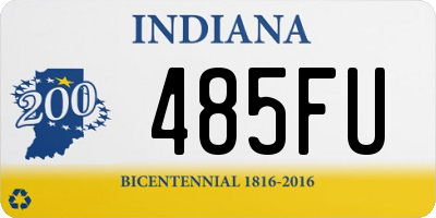 IN license plate 485FU