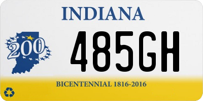 IN license plate 485GH