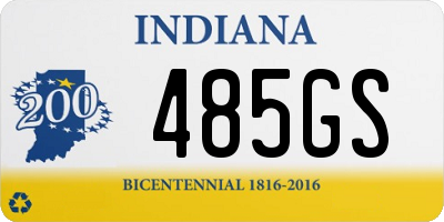 IN license plate 485GS