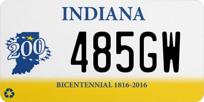 IN license plate 485GW