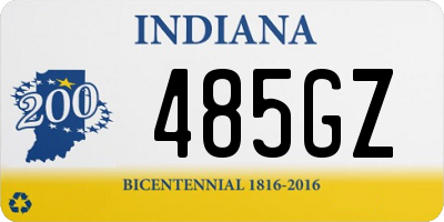 IN license plate 485GZ