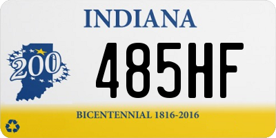 IN license plate 485HF