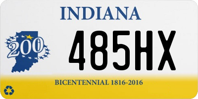 IN license plate 485HX