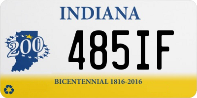 IN license plate 485IF