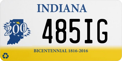 IN license plate 485IG