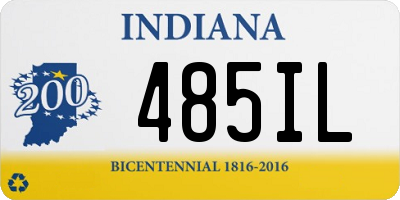 IN license plate 485IL