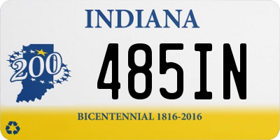 IN license plate 485IN