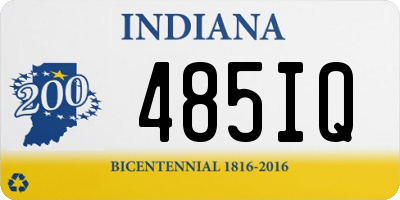 IN license plate 485IQ