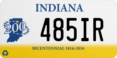 IN license plate 485IR