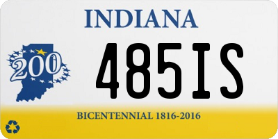 IN license plate 485IS