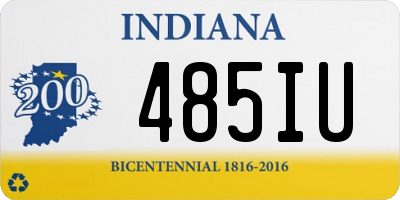 IN license plate 485IU